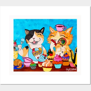 cats and cupcakes Posters and Art